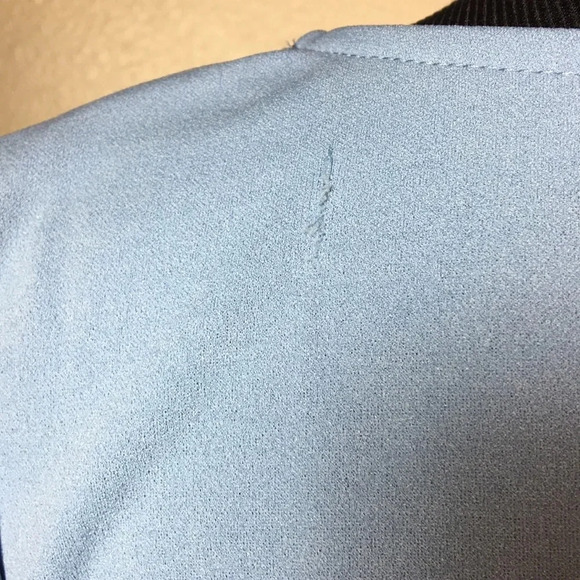 NEW*PinkBlush Blue Solid‎ Scalloped Hem Top - Picture 13 of 15